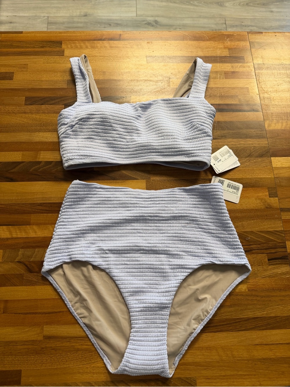 NWT Lululemon Smocked Two-Piece Bikini Set - Light Lavender